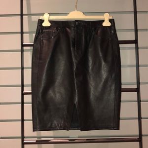 Rag and Bone leather skirt